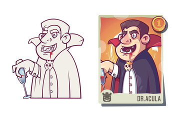 Dracula want blood graphic design