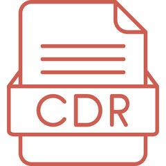 CDR File Format Vector Icon Design