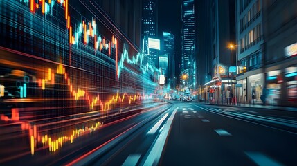 Dynamic urban financial market visualization