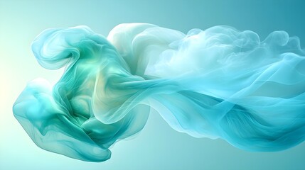 Abstract colorful smoke in soft gradient