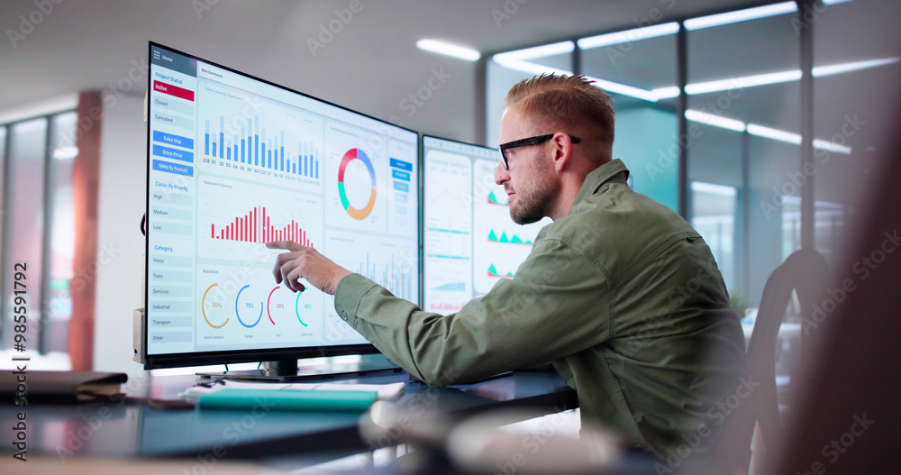 Aufkleber Data Analyst Using Data Analytics KPI