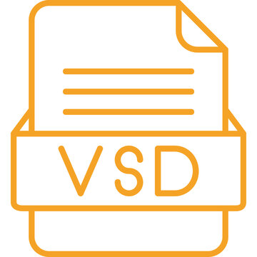 VSD File Format Vector Icon Design