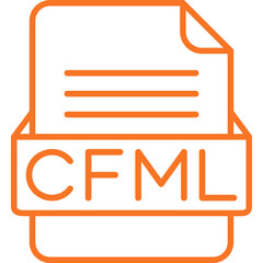 CFML File Format Vector Icon Design