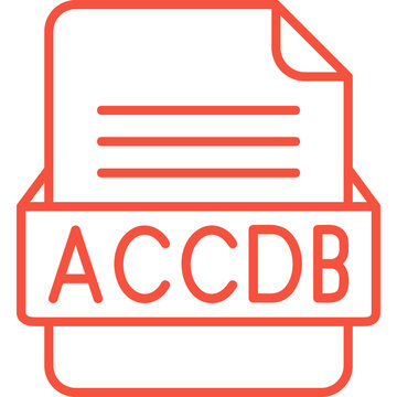 ACCDB File Format Vector Icon Design