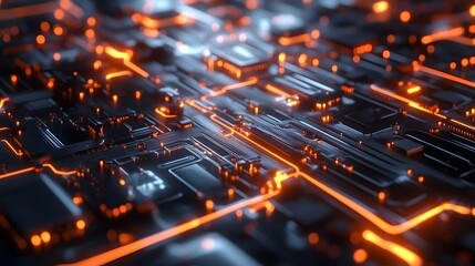 A photo of a futuristic, miniature machine learning infrastructure with glowing data paths and servers, symbolizing the excitement and innovation of AI technology.