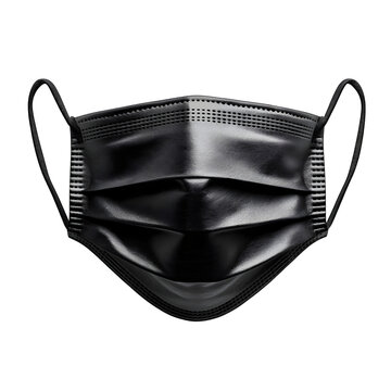 recommend clip art: Black disposable medical face mask design element