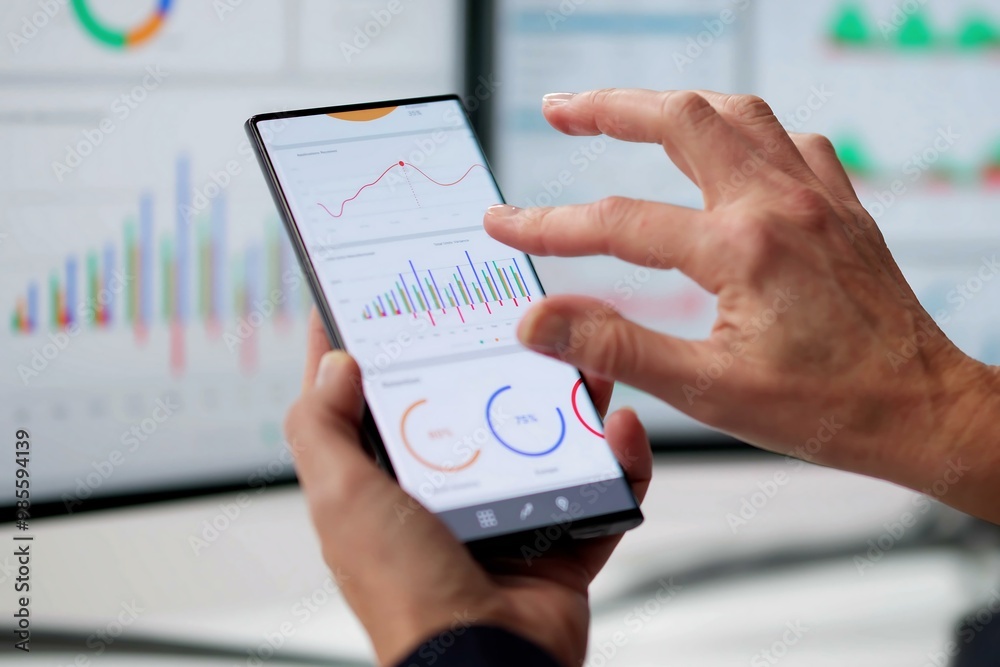Poster Predictive Business KPI Data Technology Dashboard