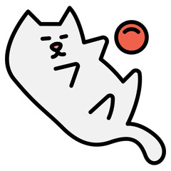 Cat playing icon