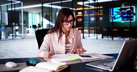 Professional Accountant Woman In Office