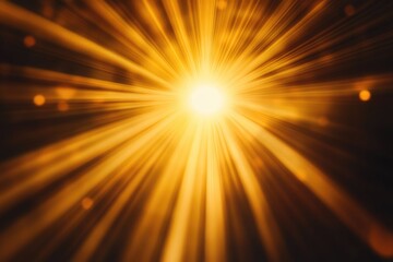 Sunlight overlay for design with transparent lens effect on black background