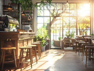 Naklejka premium modern coffee shop