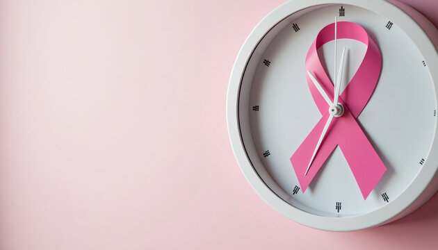 Time for Awareness: Pink Clock with Breast Cancer Messages