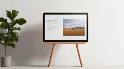 Digital Whiteboard displaying interactive history lessons in a virtual classroom