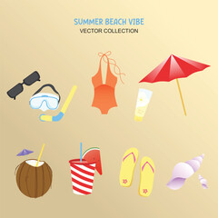 Summer beach vibe set