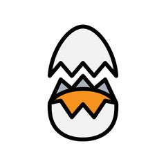 Egg cracked icon