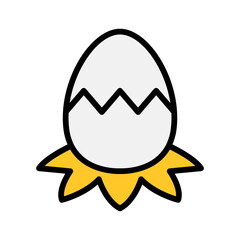Egg crack icon