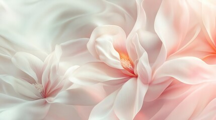 Fototapeta premium light soft floral abstract background