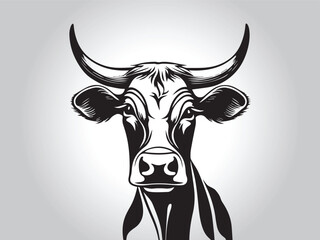 Animal logo Isolated Black on White background