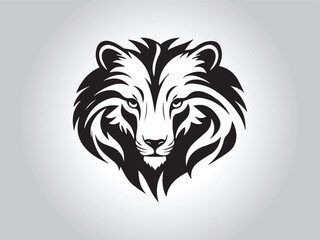 Animal logo Isolated Black on White background