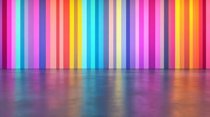 Rainbow Stripes Studio Background 