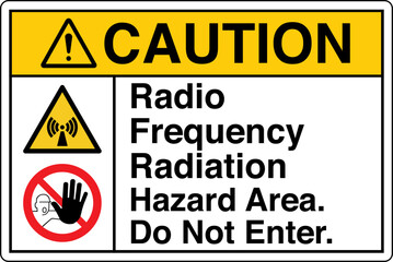 Obraz premium ANSI Z535 Safety Sign Marking...