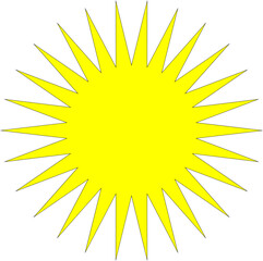 Single yellow star icon