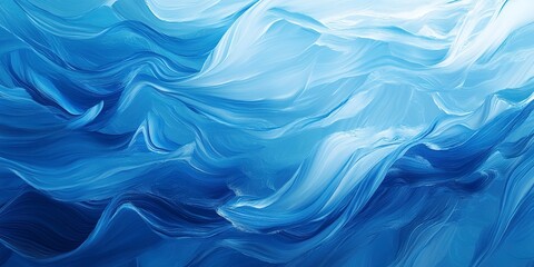 Obraz premium abstract background of blue waves and a water surface. Blue brush gradient texture. 