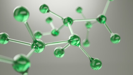Abstract molecule model. Science concept.