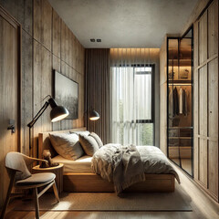 Cozy Rustic Modern Bedroom