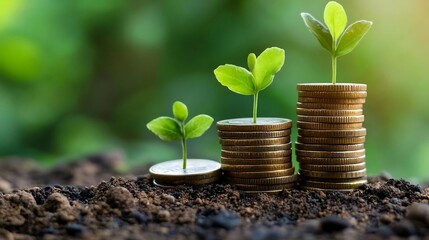 Growing Money  Financial Growth Concept  Money Tree  Plant Growth  Investment  Saving  Business  Finance