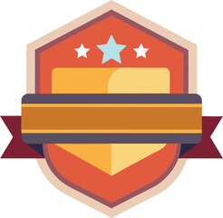 A premium quality badge vector 