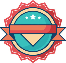 A premium quality badge vector 