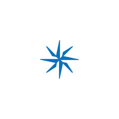 Fototapeta premium simple Modern and cool star icon logo design