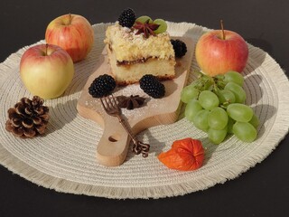 Herbstlicher Streuselkuchen