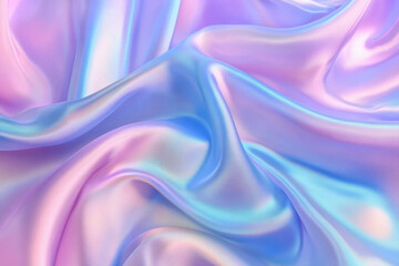 Obraz premium Pink and blue satin fabric forming an abstract background