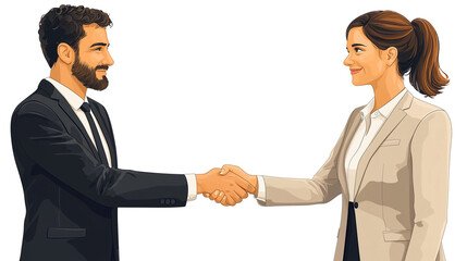 Executive Business Handshake