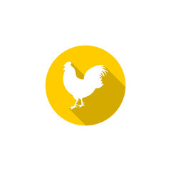 Chicken icon isolated on transparent background