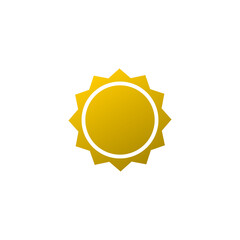 Blank starburst shape with blank space icon isolated on transparent background