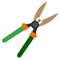 Pruning Shears Vector Illustration for Plant Trimming - SVG & Cricut Cut Files on White Background