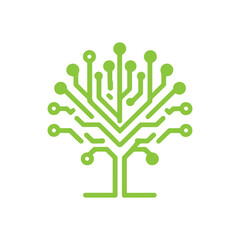 Abstract Circuit Board Tree icon