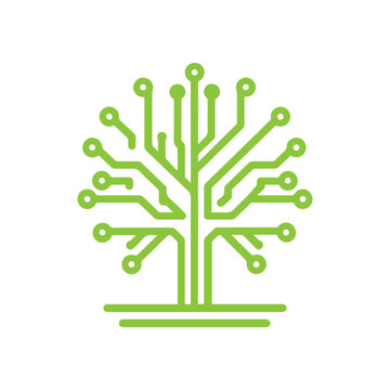 recommend clip art: Abstract Circuit Board Tree icon