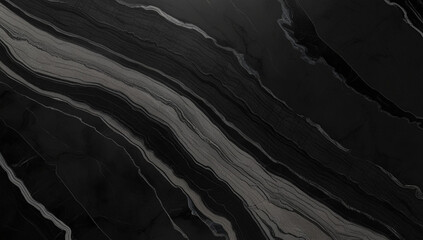 A luxurious, dark-colored marble texture with a rich, glossy finish, set against a sleek, black marble background, generative ai