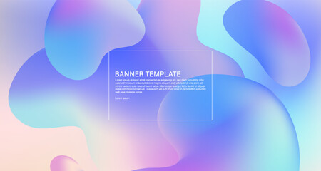 Abstract color banner background design templates
