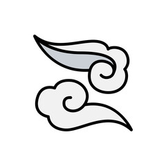 Cloud icon chinese style