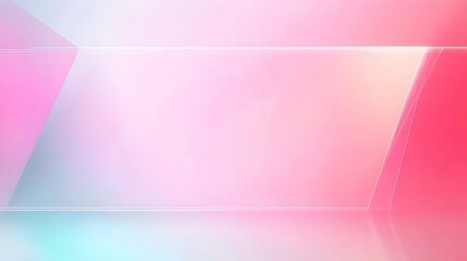 Obraz premium Minimalist Geometric Frame with Soft Gradient Colors and Subtle Light Effects for Modern Design