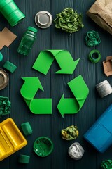 A graphic representation of the circular economy cycle, showing the flow of resources from production to reuse and recycling