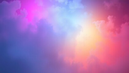 Naklejka premium Abstract Sky with Pink, Blue, and Yellow Hues