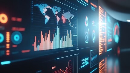 Digital security analysis with interactive charts and data visualization