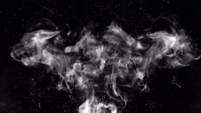Horror movie film halloween scary smoke animation background