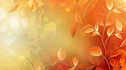 Autumn wallpaper with frosted glass texture and orange to olive gradient